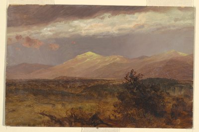 Rysunek, Catskills o zachodzie słońca, 1882 r. autorstwa Frederic Edwin Church