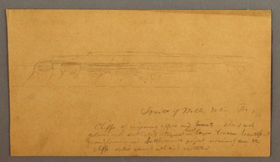 Rysunek, Klify, prawdopodobnie 1859 r. autorstwa Frederic Edwin Church