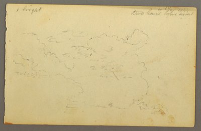 Rysunek, Studium chmury, 1844 autorstwa Frederic Edwin Church