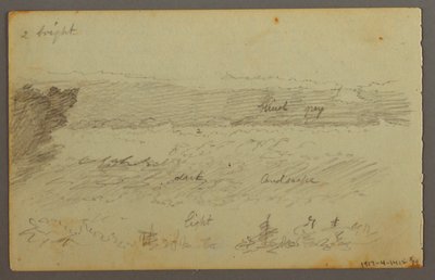 Rysunek, Studium chmur, prawdopodobnie 1844 autorstwa Frederic Edwin Church