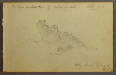 Rysunek, Studium chmury, 1844 autorstwa Frederic Edwin Church