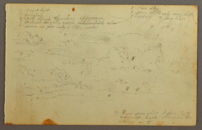 Rysunek, Studium chmury, prawdopodobnie 1844 autorstwa Frederic Edwin Church