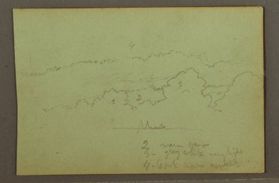 Rysunek, Studium chmury, prawdopodobnie 1856 autorstwa Frederic Edwin Church