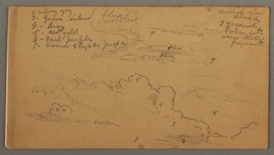 Rysunek, Studium chmury, prawdopodobnie 1874 autorstwa Frederic Edwin Church