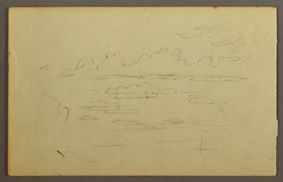 Rysunek, Chmury, prawdopodobnie 1844 r. autorstwa Frederic Edwin Church