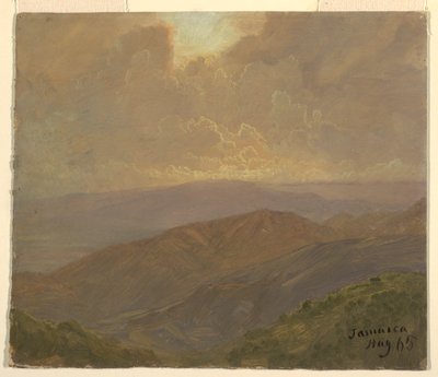 Rysunek, pochmurne niebo, sierpień 1865 r. autorstwa Frederic Edwin Church