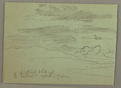 Rysunek, Pochmurne niebo, 1871 r. autorstwa Frederic Edwin Church