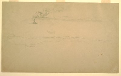 Rysunek, Cotopaxi z Guapulo, Ekwador, 24 czerwca 1857 r. autorstwa Frederic Edwin Church