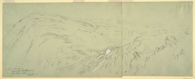 Rysunek, Odległy widok Damaszku, Syria, 7 maja 1868 r. autorstwa Frederic Edwin Church