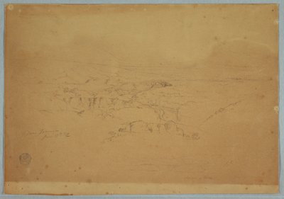 Rysowanie, Rysowanie.  Szkice.  Krajobraz, "Near Tacunga", Ekwador, 17 czerwca 1857 r. autorstwa Frederic Edwin Church