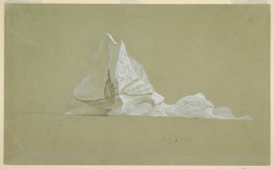 Rysunek, pływająca góra lodowa, 9 lipca 1859 r. autorstwa Frederic Edwin Church