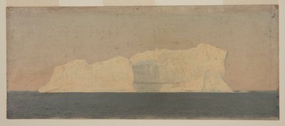 Rysunek, pływająca góra lodowa, Labrador, czerwiec lub lipiec 1859 r. autorstwa Frederic Edwin Church