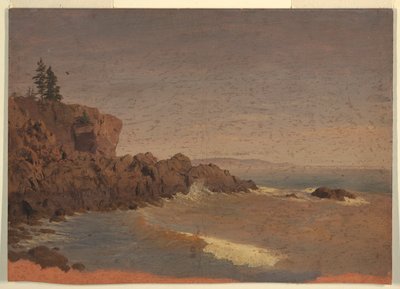 Rysunek, wyspa Grand Manan, Kanada, ok. 1850 r. autorstwa Frederic Edwin Church
