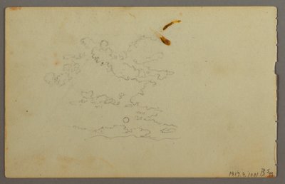 Rysunek, Hill Range, prawdopodobnie 1844 r. autorstwa Frederic Edwin Church