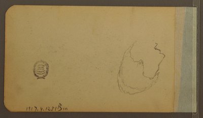 Rysunek, Wzgórza; Verso: Głowa, 1889 autorstwa Frederic Edwin Church