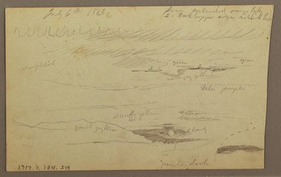 Rysunek, dolina Hudson, 1863 r. autorstwa Frederic Edwin Church
