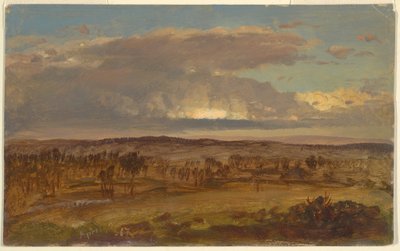 Rysunek, dolina Hudson, kwiecień 1867 r. autorstwa Frederic Edwin Church