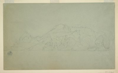 Rysunek, góra lodowa, czerwiec lub lipiec 1859 r. autorstwa Frederic Edwin Church