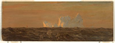 Rysunek, Góry lodowe, czerwiec lub lipiec 1859 r. autorstwa Frederic Edwin Church