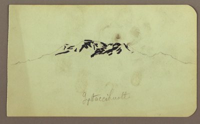 Rysunek, szczyty Itaccihuatl; Verso: piec do pieczenia, 1883 r. autorstwa Frederic Edwin Church