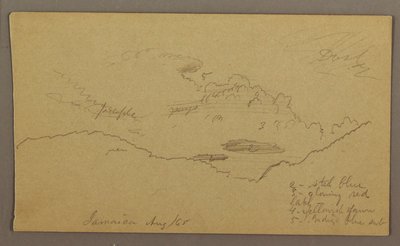 Rysunek, Pejzaż, maj-sierpień 1865 r. autorstwa Frederic Edwin Church