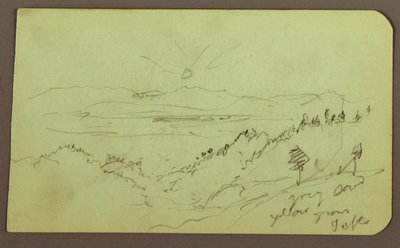 Rysunek, Pejzaż; Verso: Rysunek, Pejzaż, 1883 autorstwa Frederic Edwin Church