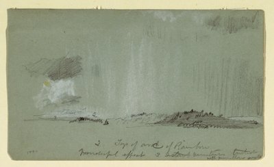 Rysunek, Krajobraz z deszczem, 1860 r. autorstwa Frederic Edwin Church