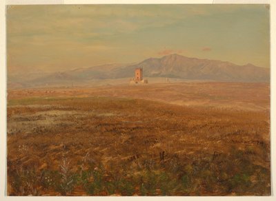 Rysunek, meksykański krajobraz, kwiecień 1869 r. autorstwa Frederic Edwin Church