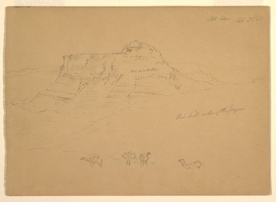 Rysunek, Mount Hor, 23 lutego 1868 r. autorstwa Frederic Edwin Church