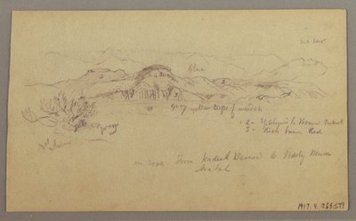 Rysunek, Szczyty górskie, 22 lutego 1868 r. autorstwa Frederic Edwin Church