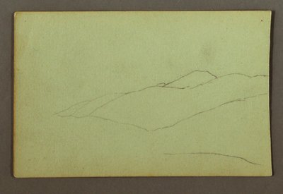 Rysunek, grzbiet górski, prawdopodobnie 1856 r. autorstwa Frederic Edwin Church