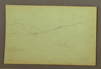 Rysunek, Szczyty górskie, prawdopodobnie 1856 r. autorstwa Frederic Edwin Church