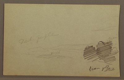 Rysunek, pasmo górskie, chmura, prawdopodobnie lata 60. XIX wieku autorstwa Frederic Edwin Church