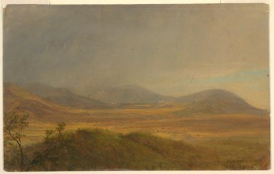Rysunek, Krajobraz górski, maj 1865 r. autorstwa Frederic Edwin Church