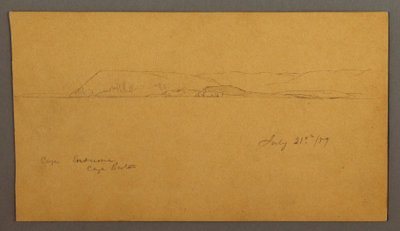 Rysunek, górskie wybrzeże, 21 lipca 1859 r. autorstwa Frederic Edwin Church