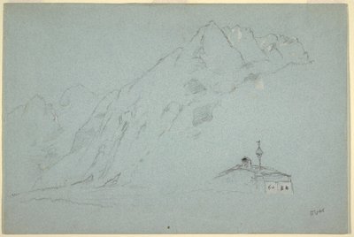 Rysunek, Góry w pobliżu Abtenau. Salzkammergut, 5 sierpnia 1868 r. autorstwa Frederic Edwin Church