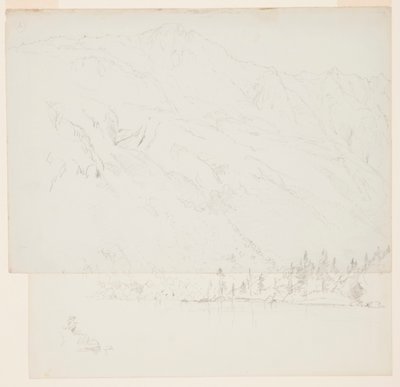 Rysunek, Mt. Katadhin, Maine, 1870-78 r. autorstwa Frederic Edwin Church