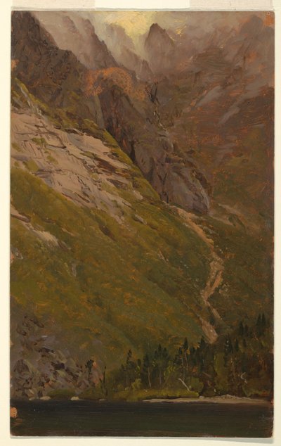 Rysunek, Mt. Katahdin, Wielka Kotlina, przed 1878 r. autorstwa Frederic Edwin Church
