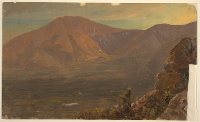 Rysunek, Mt. Katahdin i Turner, 1860-78 autorstwa Frederic Edwin Church