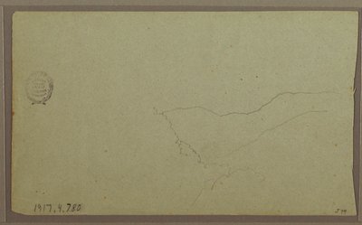 Rysunek, w pobliżu San Miguel, Ekwador; Verso: Niedokończony szkic górski, 2 czerwca 1857 r. autorstwa Frederic Edwin Church