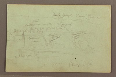Rysunek Wodospad Niagara widziany od strony kanadyjskiej, 1856 r. autorstwa Frederic Edwin Church