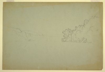 Rysunek wodospadu Niagara od północnego zachodu, 1856 r. autorstwa Frederic Edwin Church