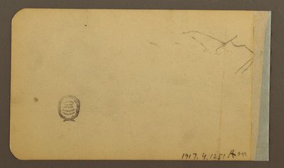 Rysunek, równina, wzgórze, miasto; Verso: pasmo górskie, 1889 r. autorstwa Frederic Edwin Church