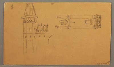 Rysunek, równiny, studia architektoniczne, 4 czerwca 1868 r. autorstwa Frederic Edwin Church
