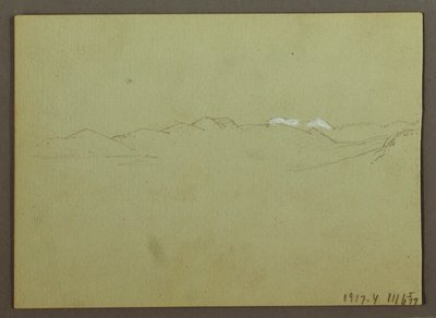 Rysunek, studium roślin i krajobrazu, 28 kwietnia 1869 r. autorstwa Frederic Edwin Church