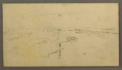 Rysunek, rzeka, odbity księżyc, 14 czerwca 1870 r. autorstwa Frederic Edwin Church