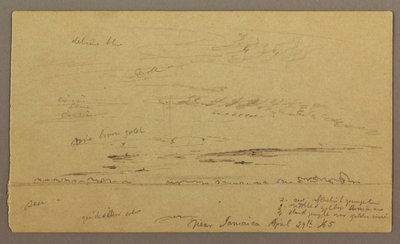 Rysunek, Pejzaż morski, 29 kwietnia 1865 r. autorstwa Frederic Edwin Church