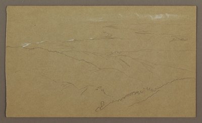 Rysunek, Brzeg i morze, "Bloxburgh", sierpień 1865 r. autorstwa Frederic Edwin Church