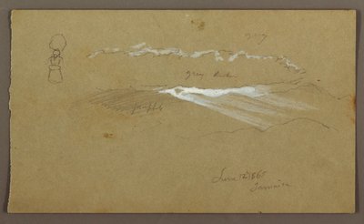Rysunek, niebo, postać, 12 czerwca 1865 r. autorstwa Frederic Edwin Church