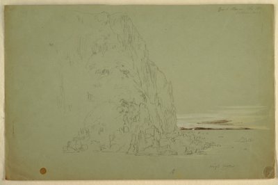 Rysunek "Południowa głowa", 1851 r. autorstwa Frederic Edwin Church